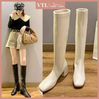  BỐT ĐÙI CAO CỔ DA TRƠN (HÀNG CHUẨN QC)