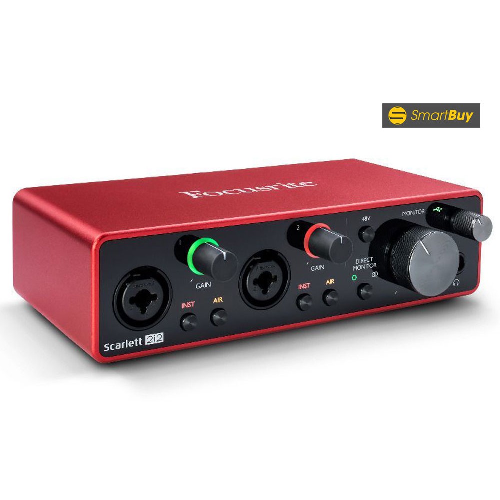 Sound Card thu âm chuyên nghiệp Focusrite Scarlett 2i2 (3rd Gen) - Hàng chính hãng