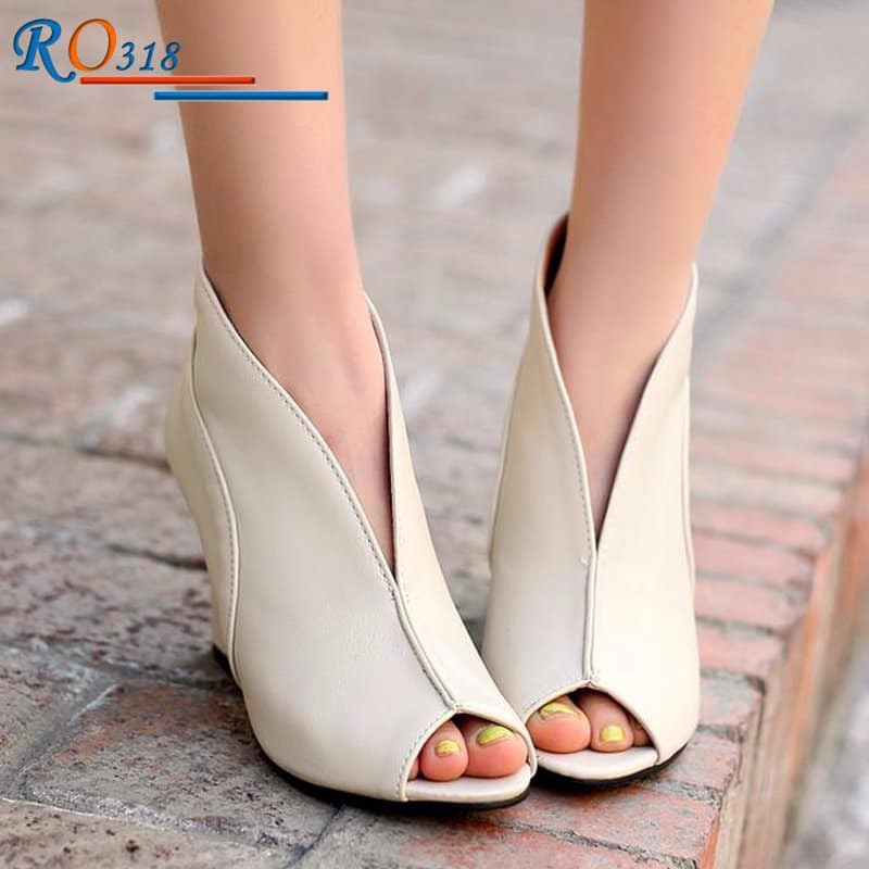 Giày đế xuồng cao 7 phân RO318