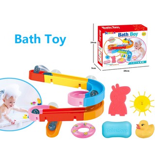 Bath Toy Assemble Sliding Track Buiding Blocks Kid Baby Bath Fun Toy