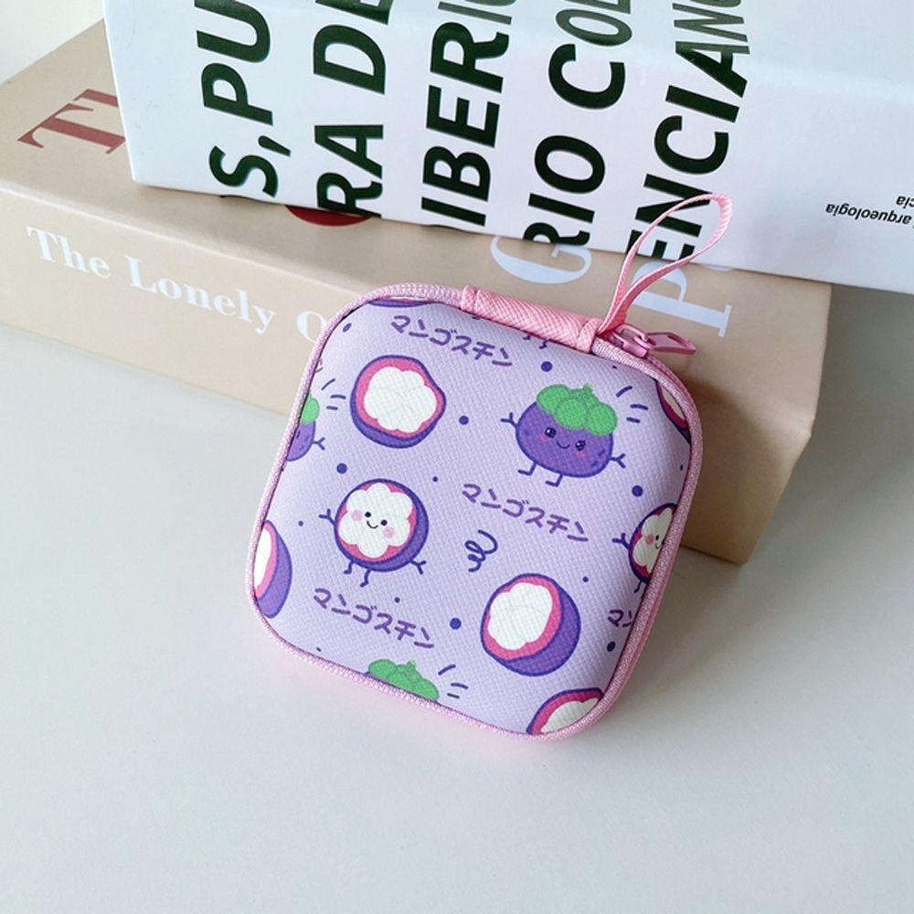 Hộp Đựng Tai Nghe / Dây Cáp USB Mini Chống Rơi Có Khóa Kéo