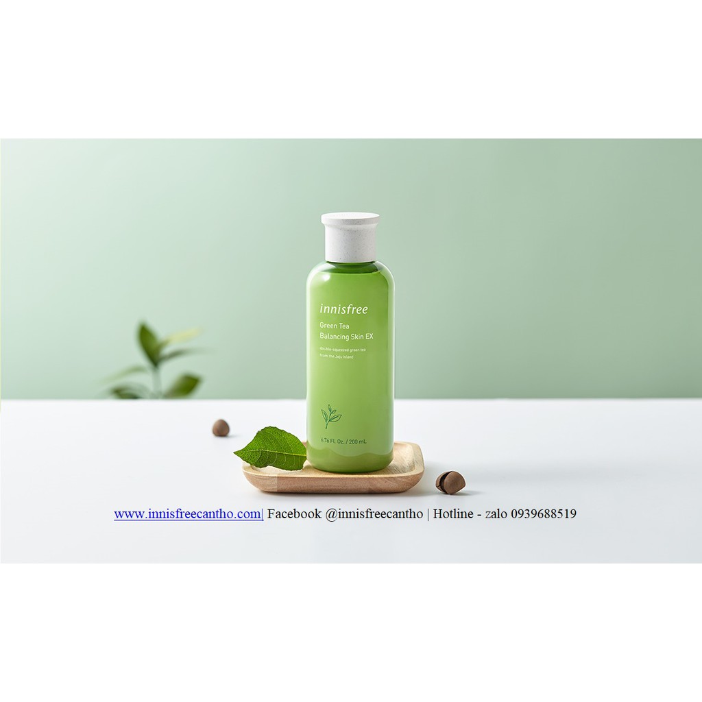 Nước cân bằng dưỡng ẩm trà xanh innisfree Green Tea Balancing Skin EX 200ml | Innisfree Cần Thơ