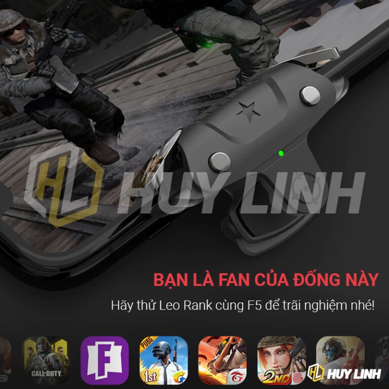 ✸Nút bắn chơi game FPS GameSir F5 Falcon mini/Auto Tap khủng _ Hỗ trợ PUBG Mobile, Liên quân cực tốt