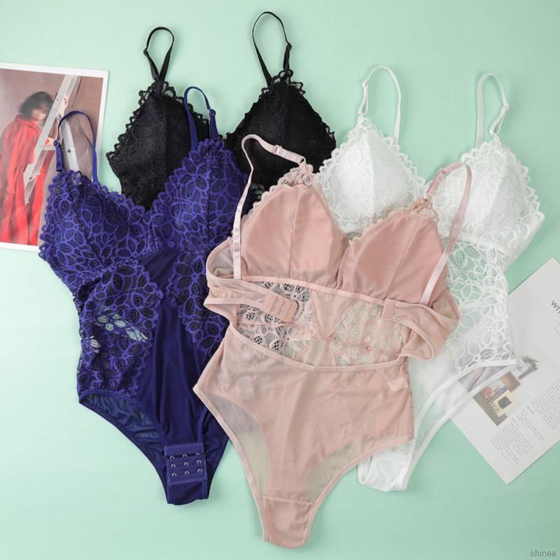 Bộ Đồ Lót Liền Thân Phối Ren Quyến Rũ Dành Cho Nữ | BigBuy360 - bigbuy360.vn