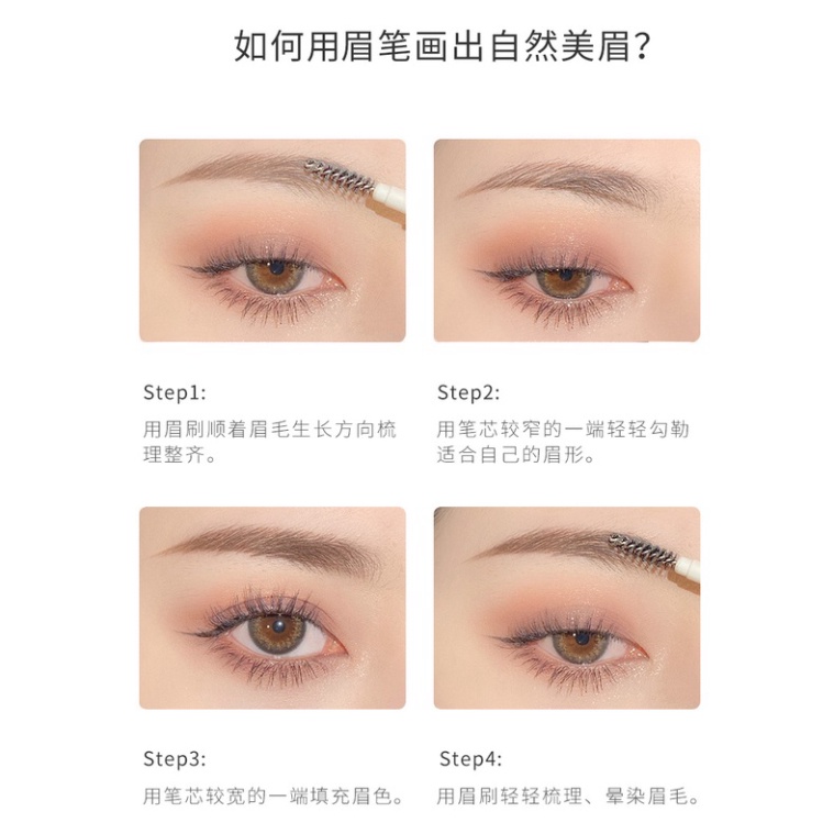 Bút Chì Kẻ Lông Mày Hai Đầu Siêu Mịn Chống Thấm Nước Và Mồ Hôi Lâu Trôi Yin BKM 151