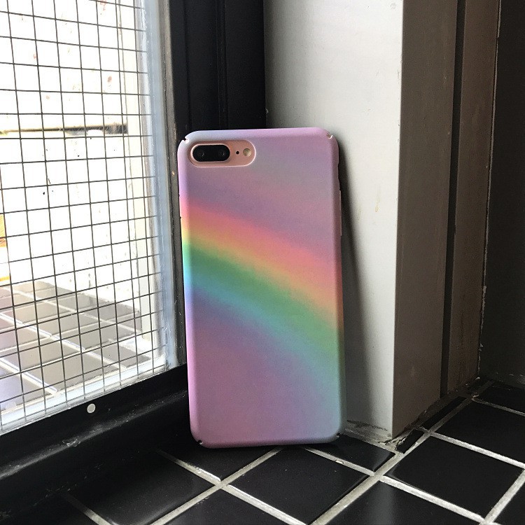 Ốp lưng nhựa cứng cho iPhone 6 6s 7 8 X Plus 7Plus hình cầu vòng | BigBuy360 - bigbuy360.vn