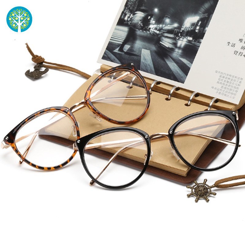 Mắt Kính Gọng Tròng Phẳng Cận Thị Hợp Thời Trang Cho Nam Và Nữ
