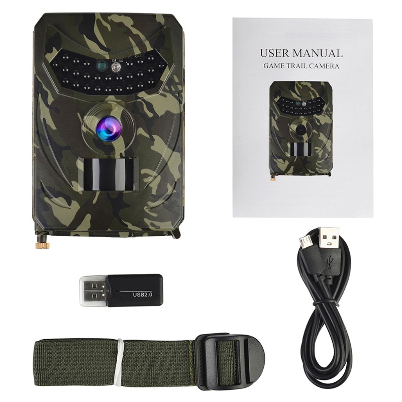 Máy Ảnh 1200 Trò Chơi kiss Hunting Trail 1200 Độc Đáo Thú Vị°Góc Rộng 0 8s Kích Hoạt Thời Gian 940nm IP56 Chống Thấm Nước Màu Đen Cho Wildlife M