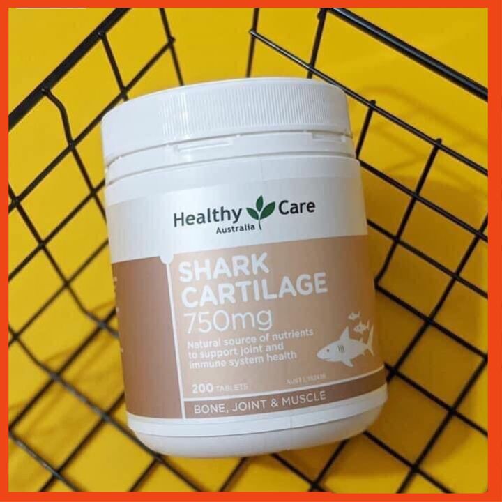 Sụn vi cá mập Healthy Care  200 viên của úc mẫu mới nhất. hỗ trợ xương khớp cho người lớn tuổi