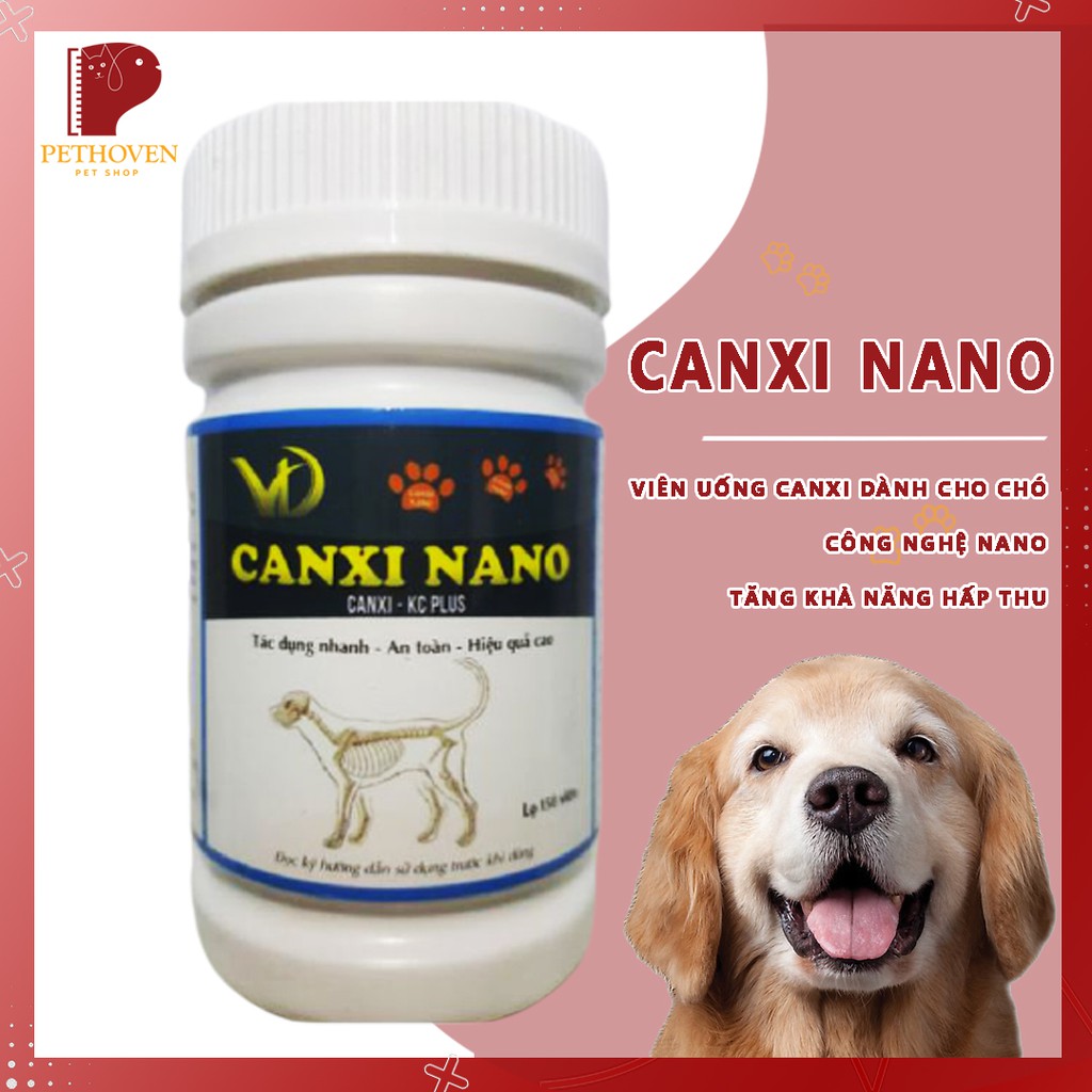 Canxi Nano - Tăng cường canxi cho chó ( Công nghệ nano giúp hấp thu hiệu quả )