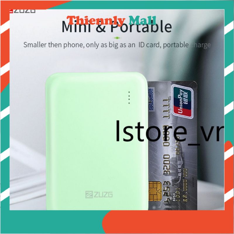 , Sạc Dự Phòng Mini Chính Hãng Quà Tặng Siêu Mỏng 5000MAh Sạc Dự Phòng Cầm Tay Quà Sinh Nhật, Siêu Nhỏ