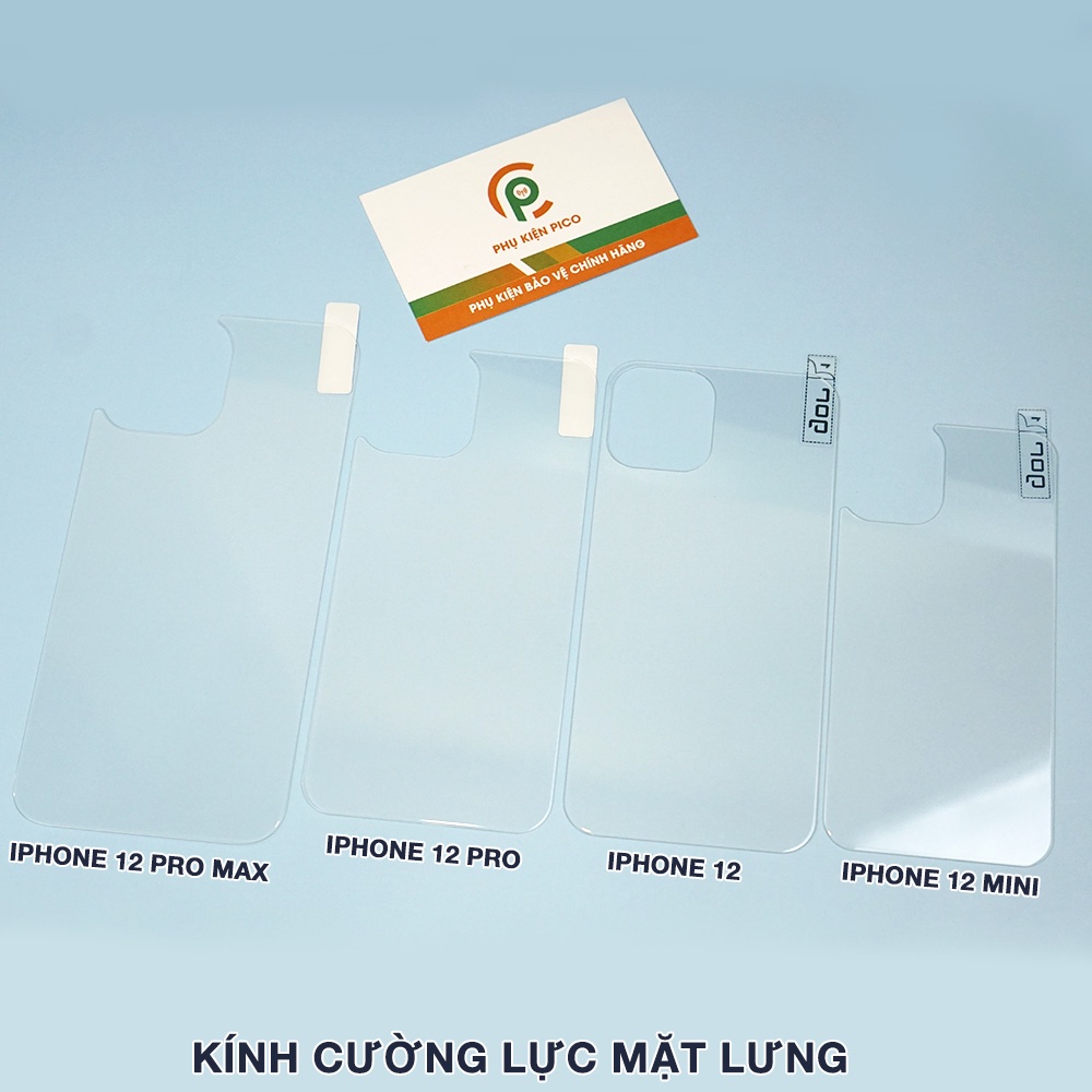 Kính cường lực lưng Iphone 12 / Iphone 13 Pro Max độ cứng 9H trong suốt - Dán lưng Iphone 14 Series / Iphone 13 Series