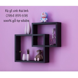 Kệ gỗ treo tường 2HCN lồng nhau