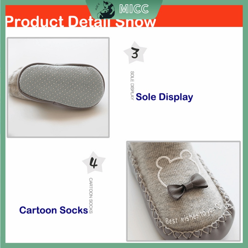 Đôi vớ kiểu giày mềm mại nhiều màu sắc tùy chọn đáng yêu dành cho em bé
