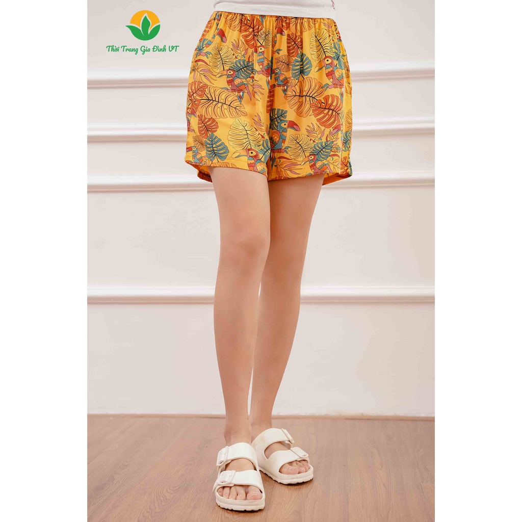 Quần short nữ chất lanh Q02.2101 - Thời Trang Gia Đình VT