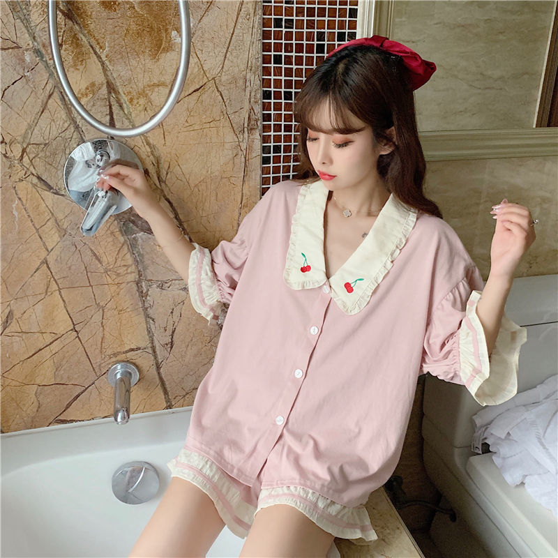 đồ mặc nhàđồ ngủÁo ngủ Hàn Quốc của phụ nữ quần áo ngắn ngắn ngắn ngắn ngắn ngắn ngắn ngắn ngắn ngắn ngắn ngắn ngắn ngắn