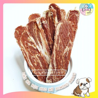 Bánh thưởng cho chó Sumiho Feast (Dải ba rọi heo) (Túi 100gr) Thức ăn cho chó từ 2 tháng tuổi