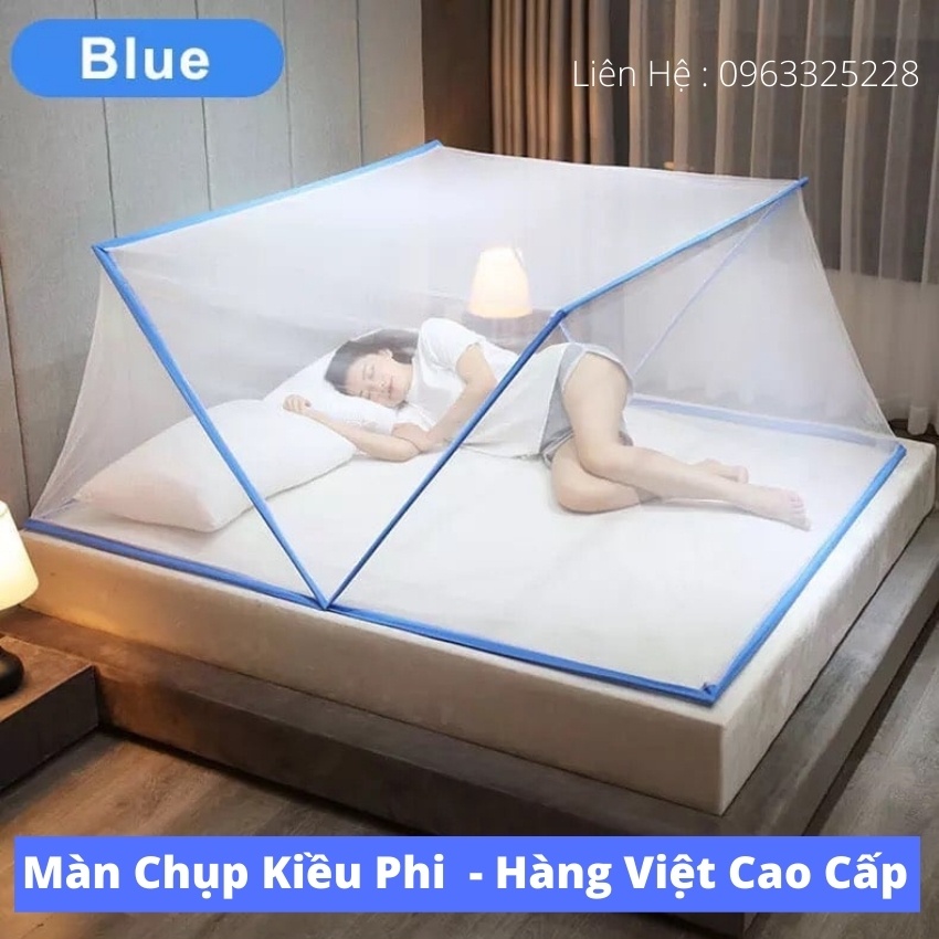 Màn chụp tự bung Kiều Phi  - mùng chụp gia đình đỉnh vuông gấp gọn tiện dụng bảo hành 18 tháng