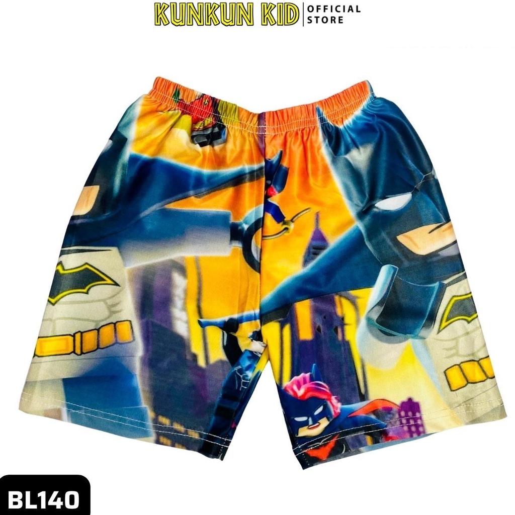 Quần áo bé trai thun lạnh in 3d hình người dơi batman Kunkun Kid BL140