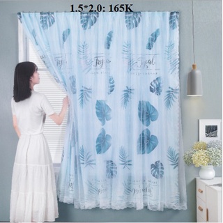 Rèm cửa sổ, rèm cửa dán tường 2 lớp decor