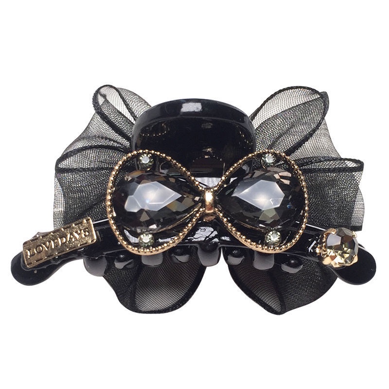 Kẹp Tóc Hình Nơ Đính Đá Phong Cách Hàn Quốc Thời Trang Cho Nữ