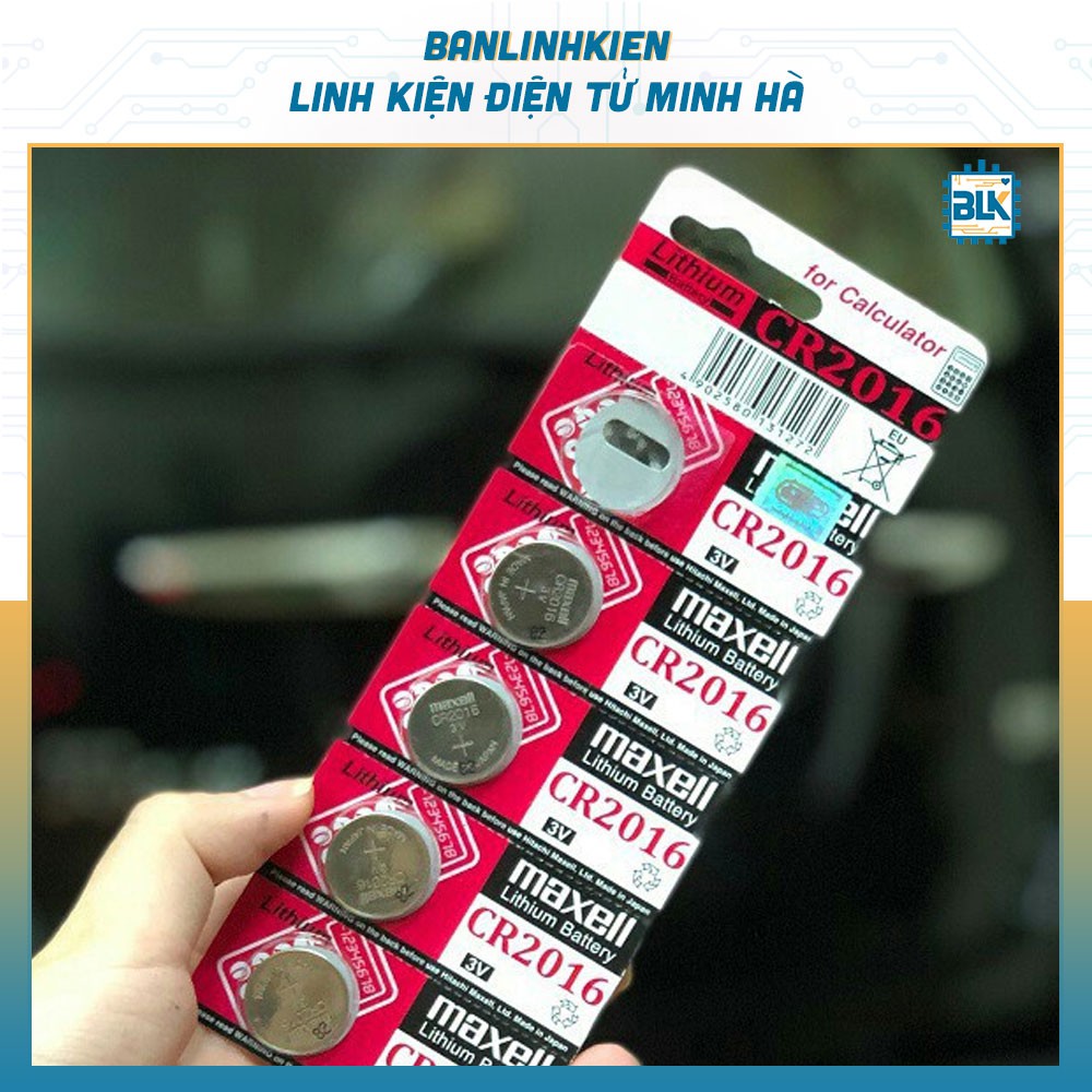 Pin Cúc Áo CR2016 Loại Vỉ (1 Viên)