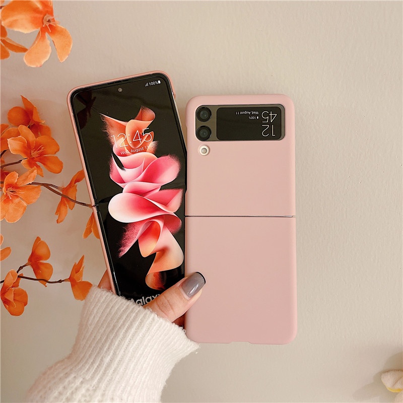 Ốp điện thoại PC chống sốc tuỳ chọn 10 màu cho Samsung Galaxy Z Flip 3 5G