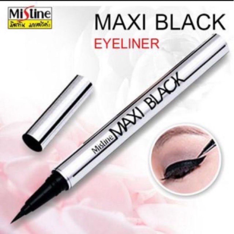 Bút Kẻ Mắt Nước Mistine Maxi Black Eyeliner