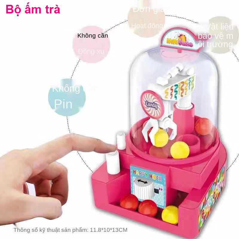 Máy chơi game điện tửMáy bắt bóng mini trẻ em, búp bê nhỏ, bóng, đồ chơi xếp hình để bàn, gắp kẹo
