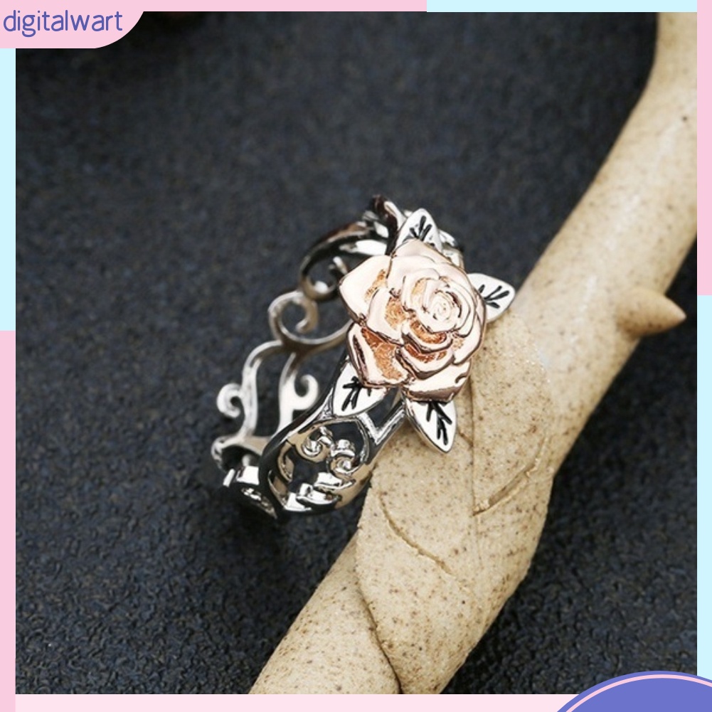 Nhẫn Hợp Kim Mặt Hình Hoa Đính Đá Thời Trang Cổ Điển Cho Nữ