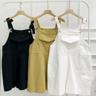 Quần Sooc yếm nữ Kaki hai dây thể thao năng động hot trend Hienthaoshop