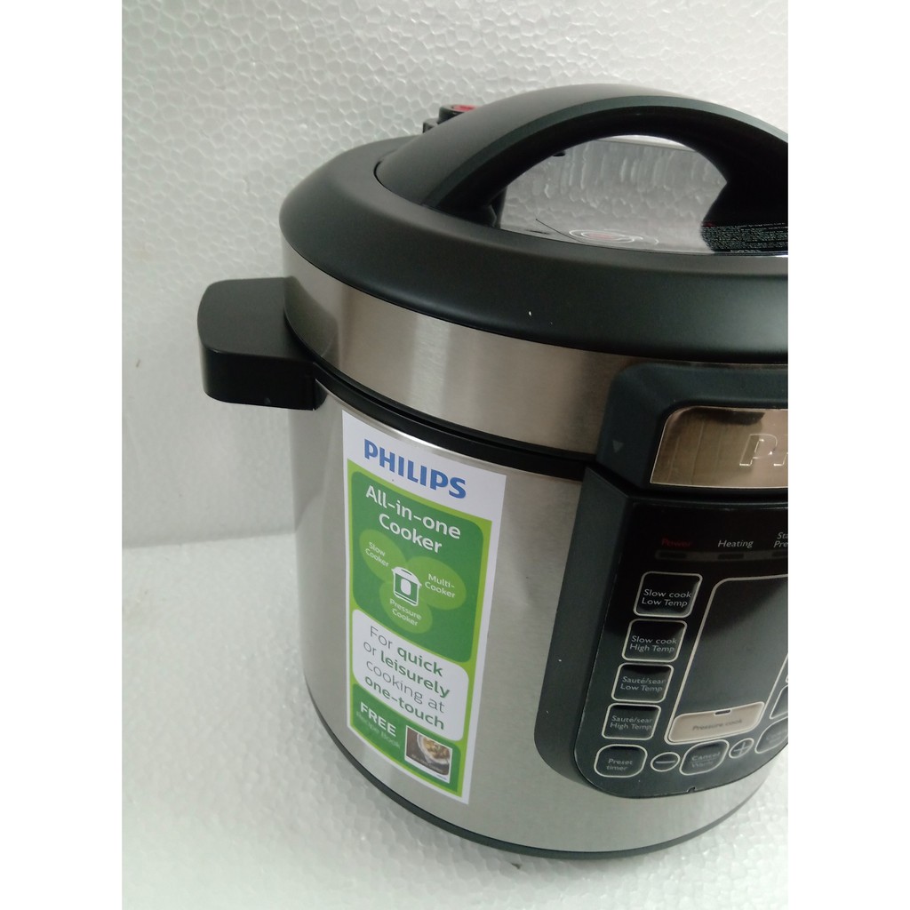 Thanh lý - Nồi áp suất điện tử Philips HD2137 bản tiếng Anh và Tiếng Việt