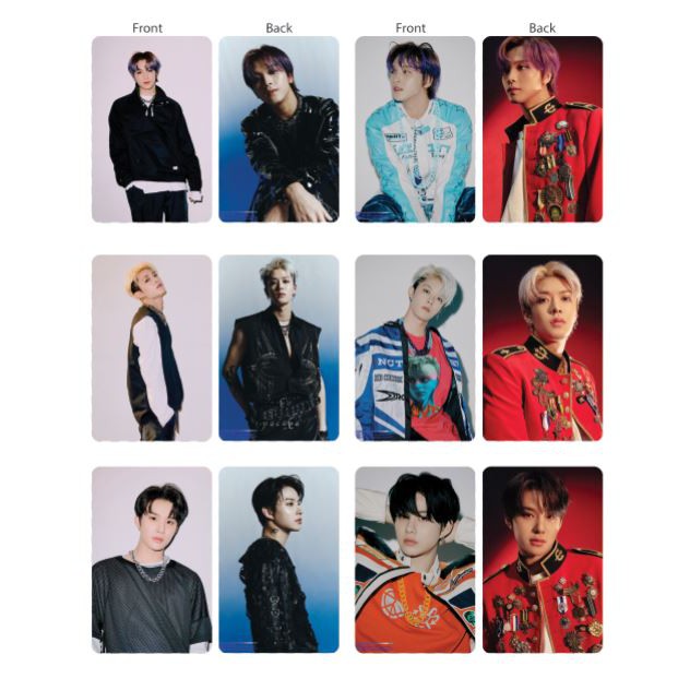 Set 18 thẻ card nhựa NCT 127 - The Final Round in 2 mặt bo góc