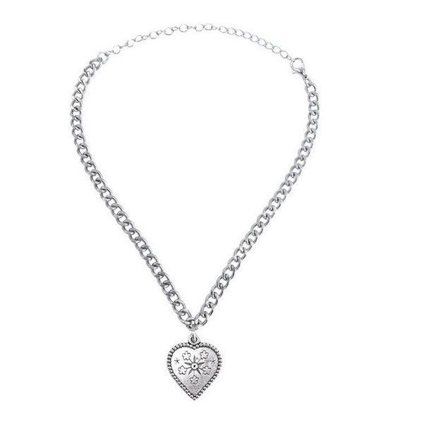 Vòng Cổ Hoa Phiền Muộn 191064Dây Chuyền Mặt Hình Trái Tim Thời Trang Dễ Phối Đồ
