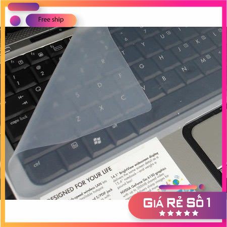 Máy Tính 💖FREESHIP💖Tấm Silicon Dán Bàn Phím Laptop Chống Bụi - Chống Nước (14"-15.6")