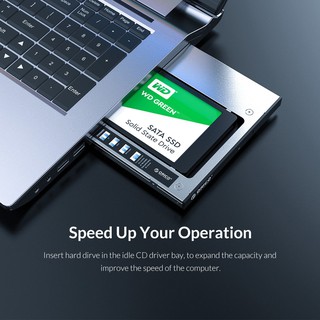 Khay ổ cứng Laptop (Caddy bay) ORICO M95SS 2.5" SATA 1,2,3 - Hàng phân phối chính hãng