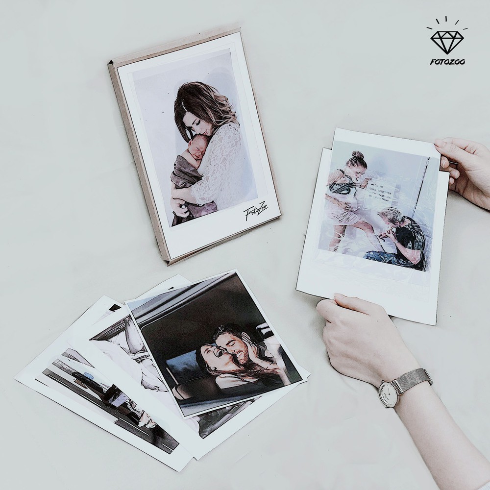 In Ảnh Cỡ 13cm x 18cm 😍 Theo Yêu Cầu Phong Cách Hàn Quốc Chất Lượng Cao 🐱‍🐉 Ép Lụa, Phủ UV, Plastic chống nước | BigBuy360 - bigbuy360.vn