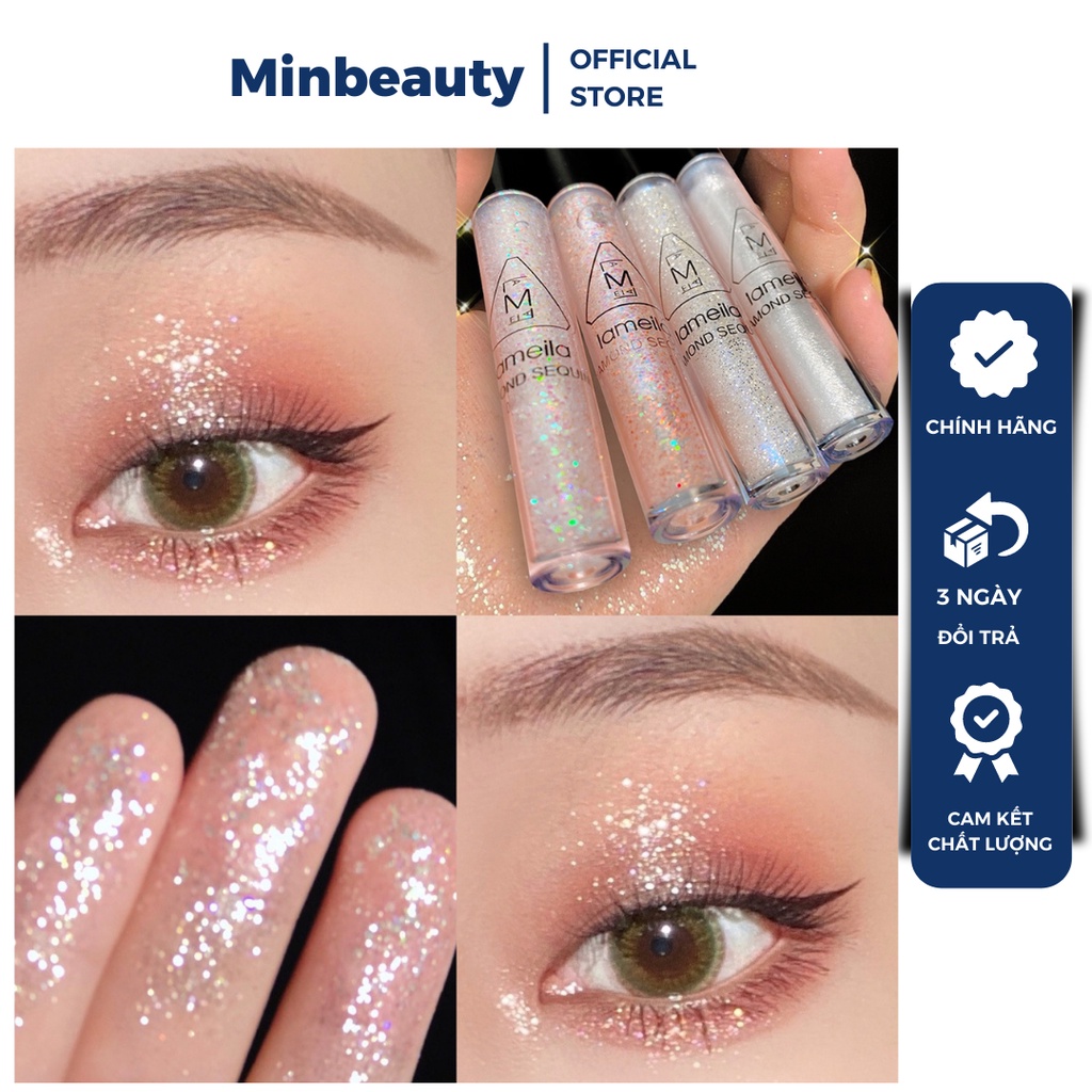 Phấn Nhũ Mắt Ánh kim lấp lánh Lamela Minbeauty