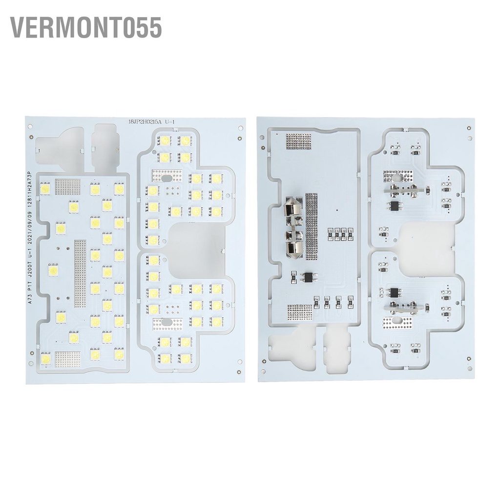 Vermont055 Đèn đọc sách nội thất ô tô 48SMD 12V 50000H Bảng điều khiển đèn trần LED màu trắng 5050 Phụ kiện cho RAV4 2006‑2012