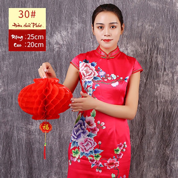 lồng đèn nilong treo tết