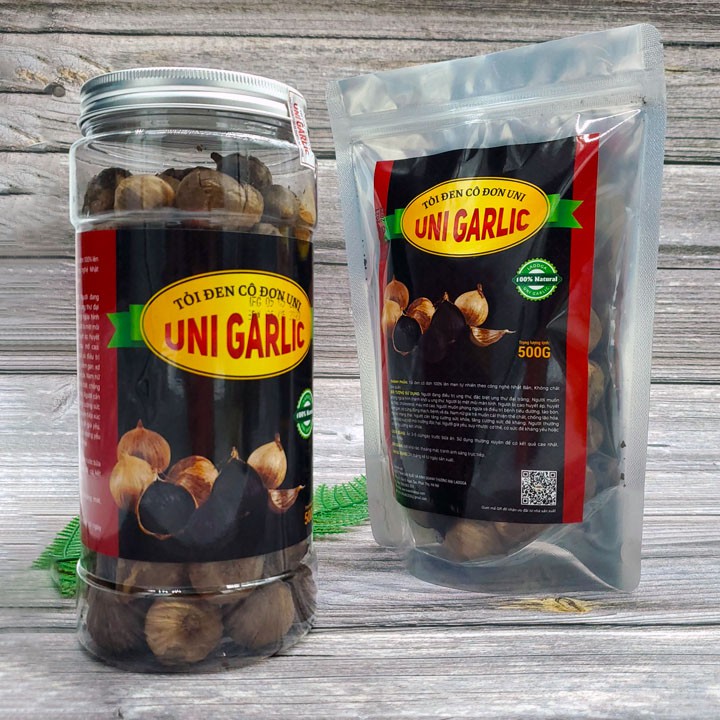500g Tỏi đen Uni Garlic - Tỏi đen cô đơn ăn cực ngon được lên men tự nhiên 100% trong 60 ngày