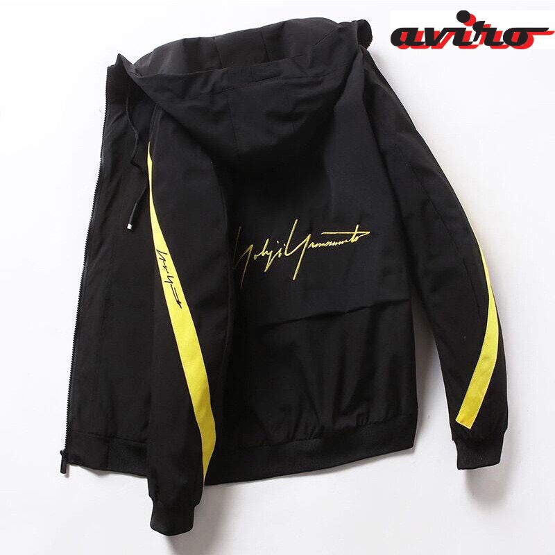 Áo khoác dù Nam Nữ Phối Sọc Aviro VN