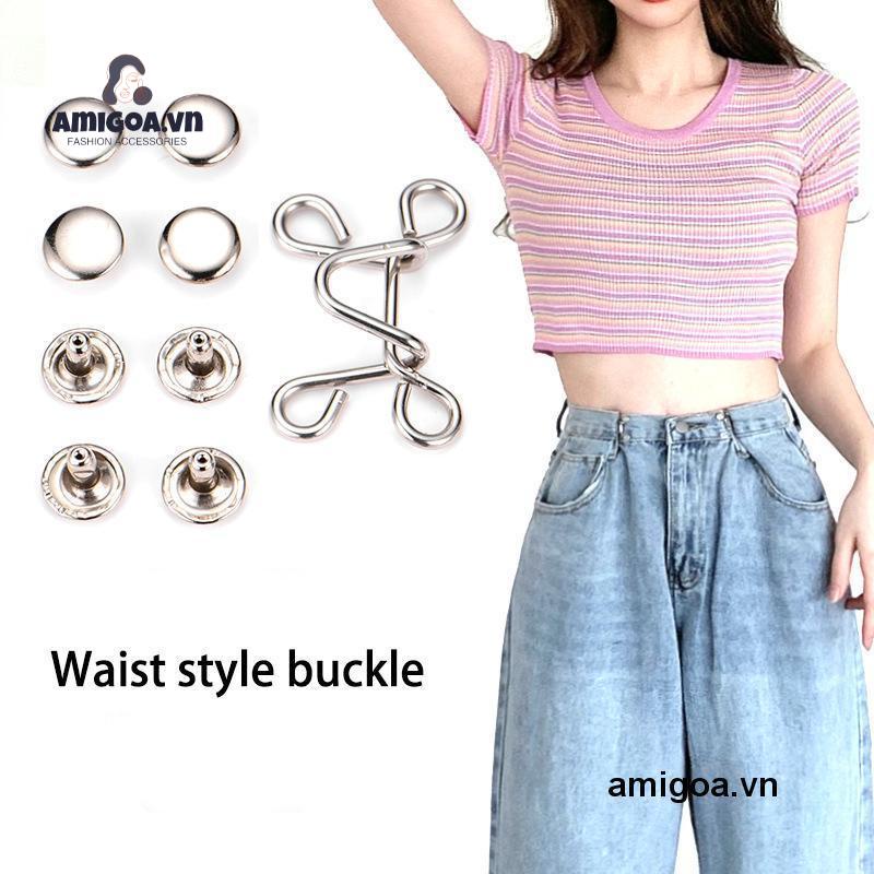 ✨✨Khóa thắt lưng gắn quần jean có thể tháo rời được cho nam nữ