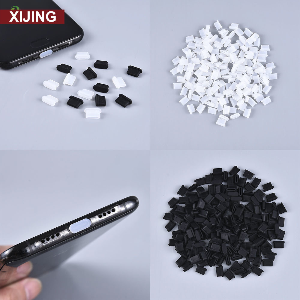 【COD】Bộ 6 Vỏ Bọc Cổng Sạc USB 3.1 Type C Chống Bụi Màu Đen