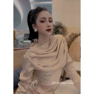 #Váy Lụa Nhúm tầng 😎 xếp cổ sang chảnh😍😍