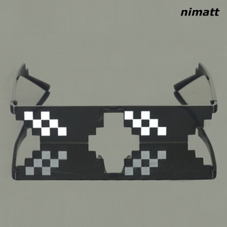 【Fashion】Kính mát thug life 8-bit mlg pixelated cho người chơi game minecraft