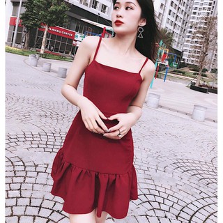 ĐẦM 2 DÂY BÈO LAI D3137115 ( 2 MÀU )