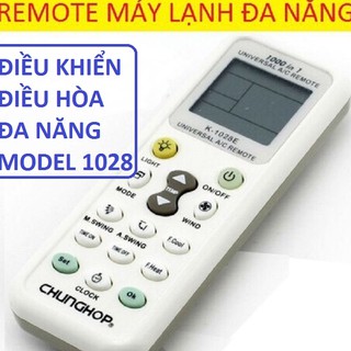 Điều khiển điều hòa đa năng K-1028E - REMOTE MÁY LẠNH ĐA NĂNG CHUNGHOP K-1028E