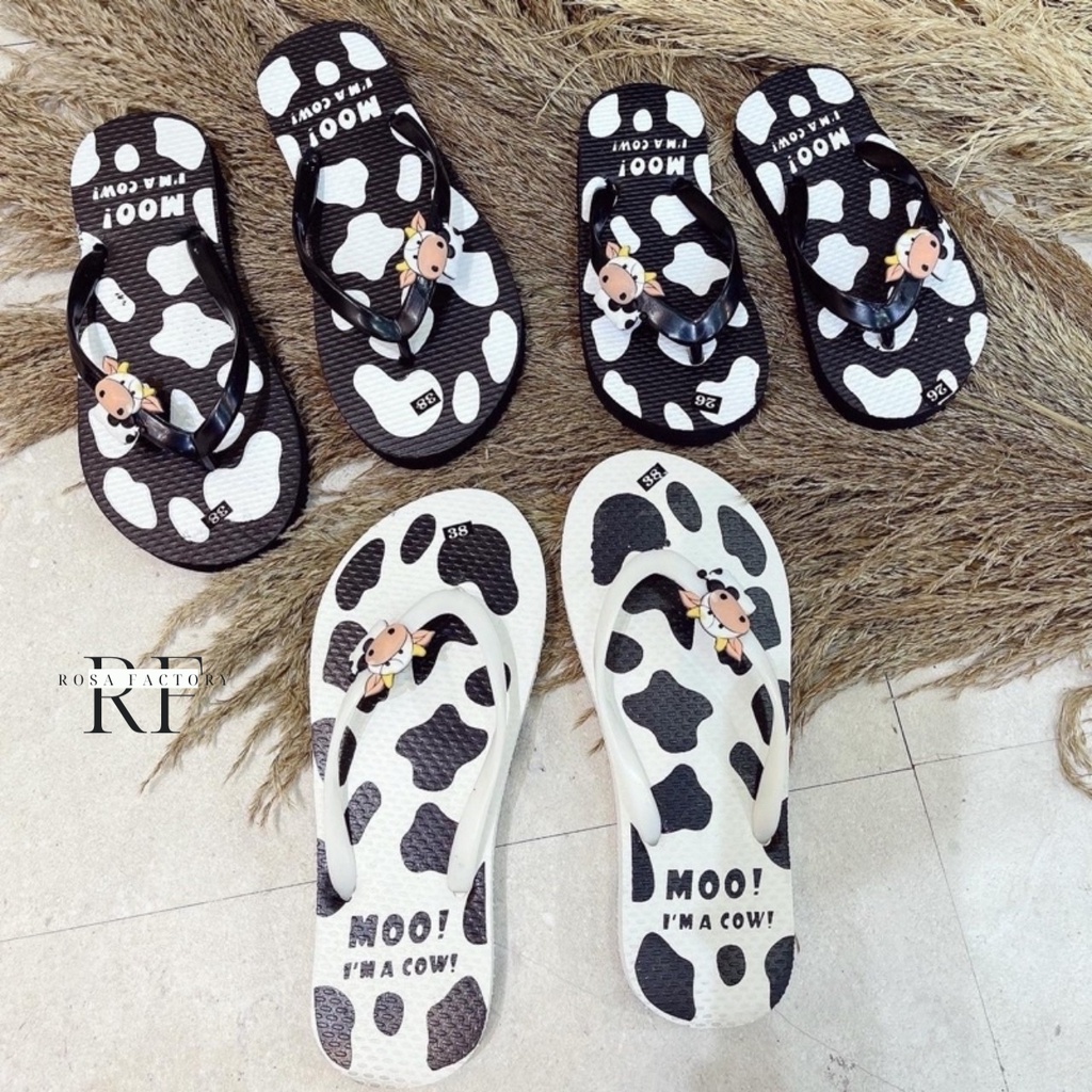 Dép lê, dép kẹp siêu nhẹ hình bò sữa cao cấp cho nữ- siêu nhẹ