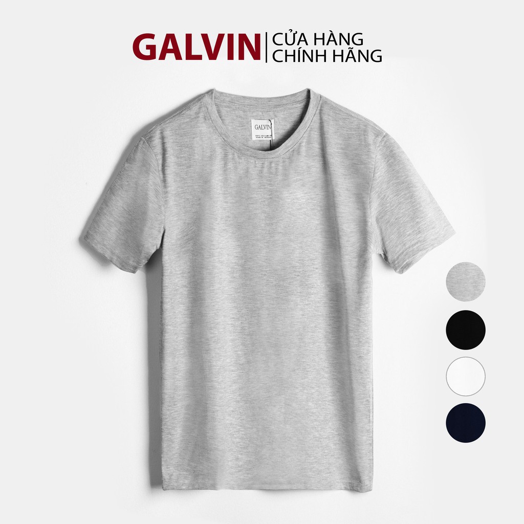 [Mã FAMALLT5 giảm 15% đơn 150K] Áo thun nam cổ tròn cộc tay Galvin chất cotton co giãn form casual khỏe khoắn APGV5